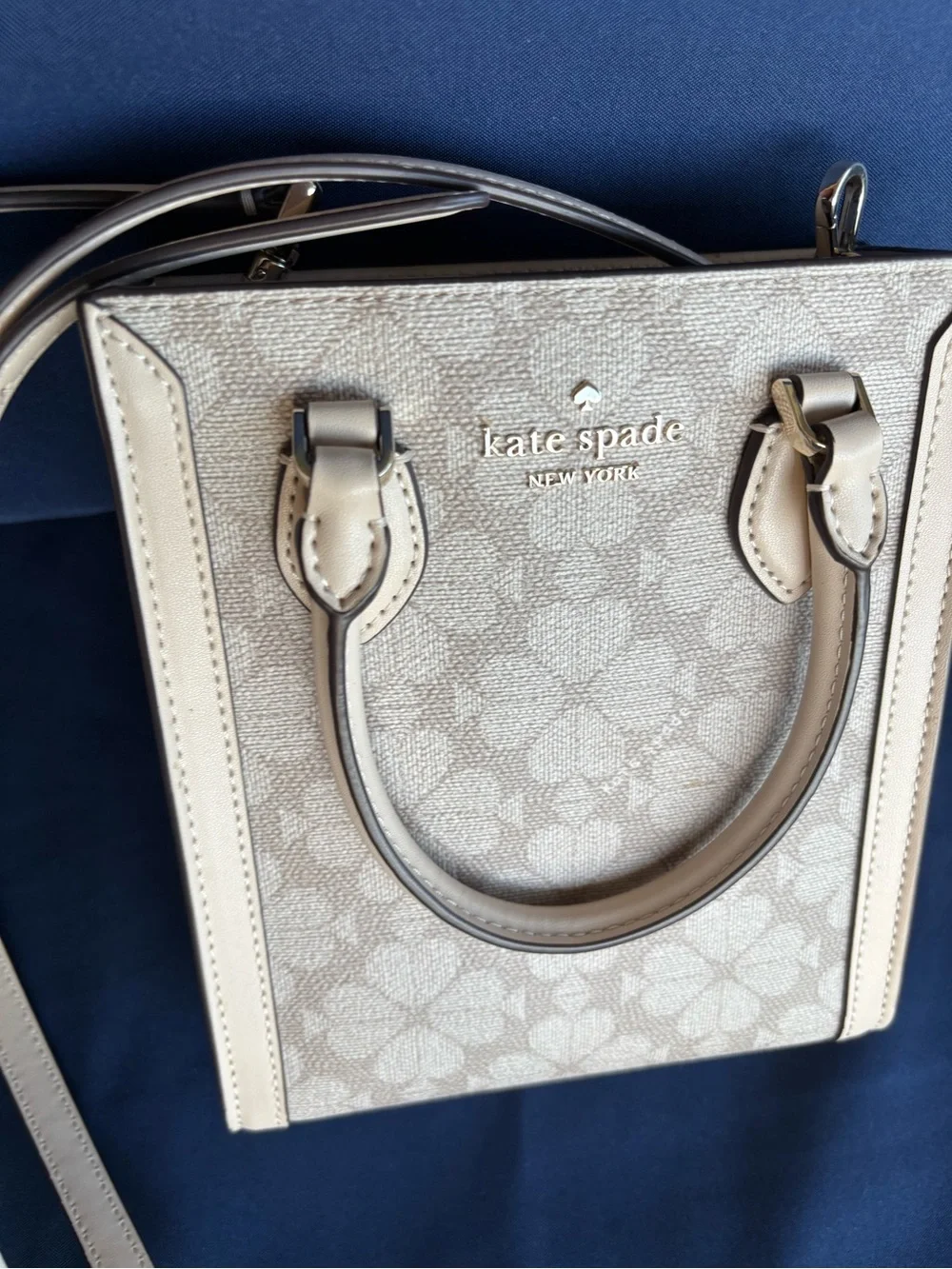 kate spade Small Cream Floral Mini Crossbody Bag